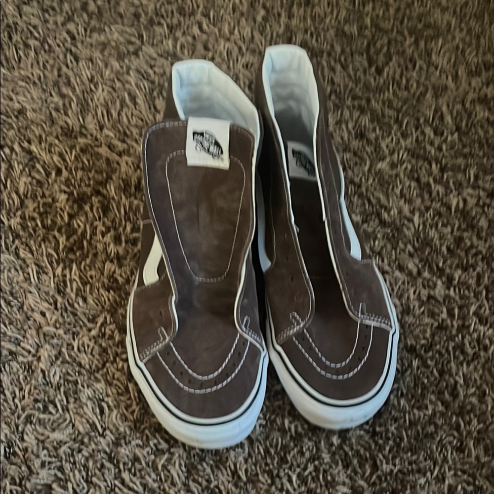 Vans Brown Slip-On Sneakers